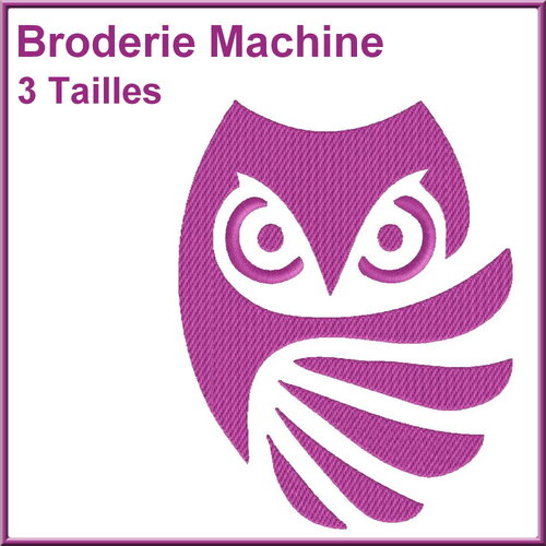 Chouette, fichier broderie