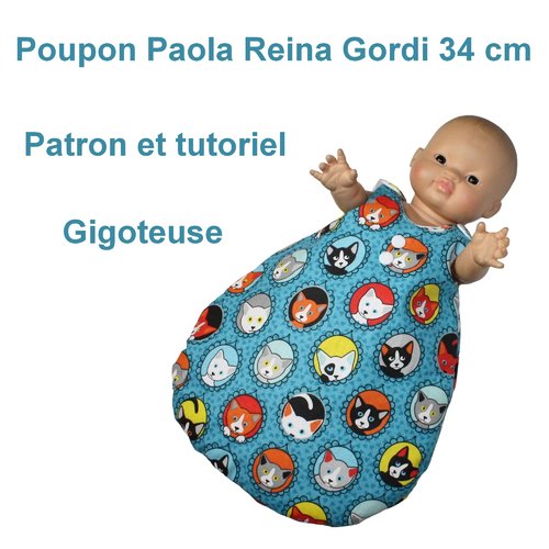 Gigoteuse pour poupon paola reina gordi : tutoriel et patron