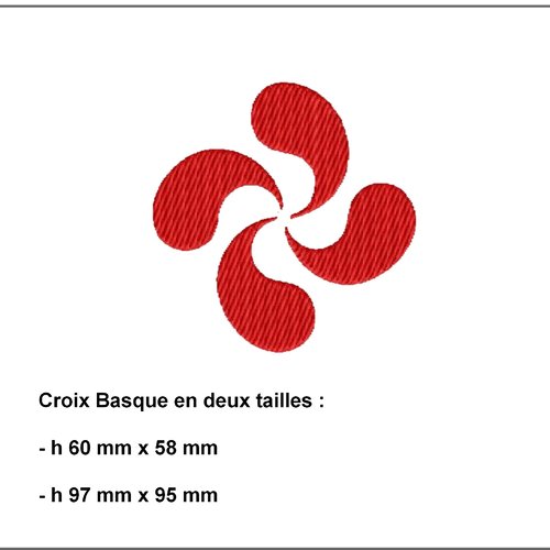 Croix basque fichier broderie machine