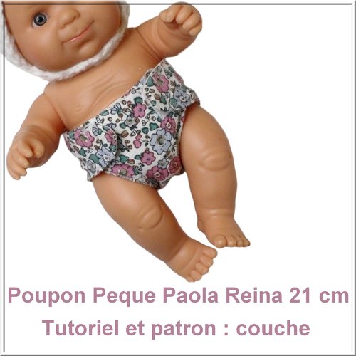 Couche mini poupon paola reina  : tutoriel et patron
