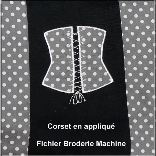 Corset fichier broderie machine