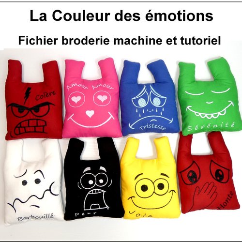 Jeu la couleur des émotions. fichier broderie machine