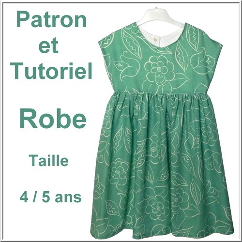 Patron et tutoriel : robe d'été taille 4 / 5 ans