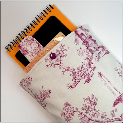 Pochette pour livre, tablette, carnet et / ou document