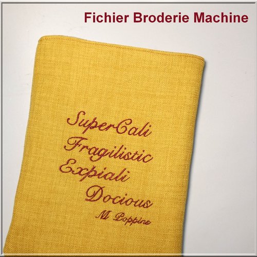 Formule magique de mary poppins : fichier broderie