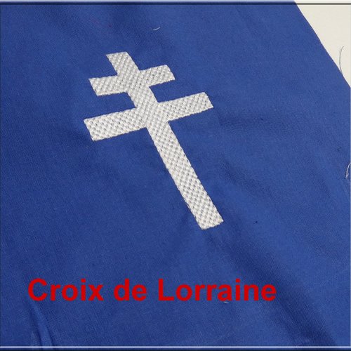 Croix de lorraine  : fichier broderie machine
