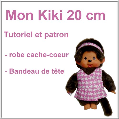 Patron et tutoriel : robe cache-coeur pour mon kiki 20 cm
