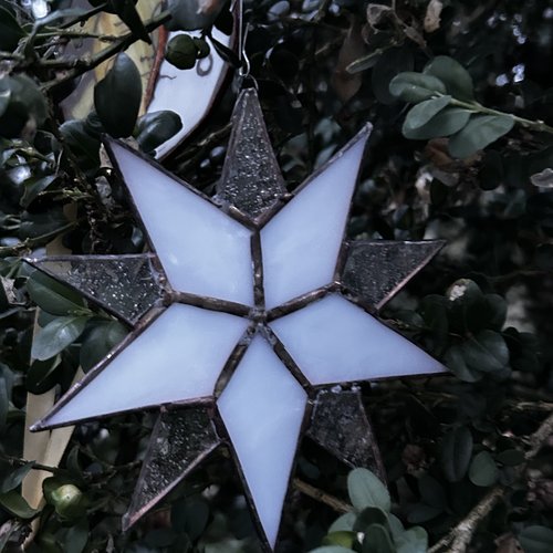 Étoile à 10 branches blanche