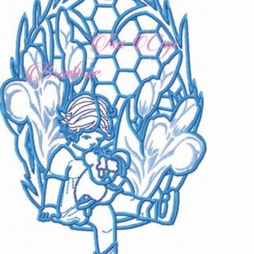Fichier broderie : richelieu enfant