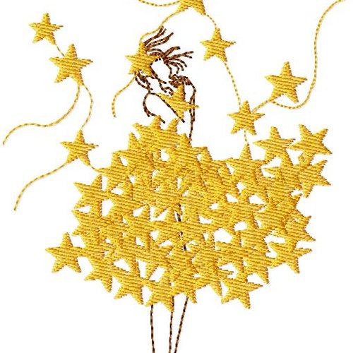 Fille etoile12x18