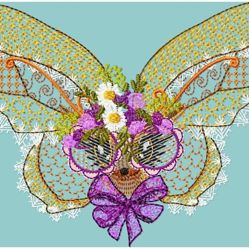 Papillon coquet18x13