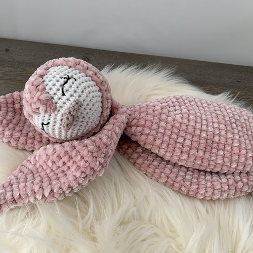 Doudou pingouin au crochet 100% fait main