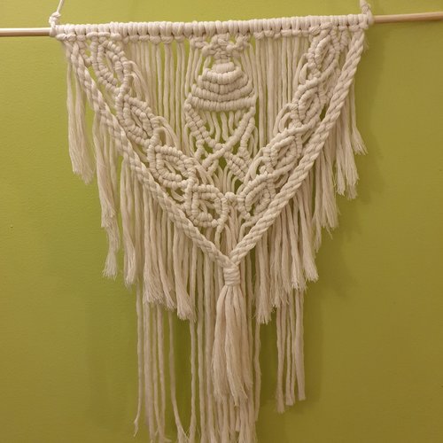 Suspension macramé tenture murale macramé