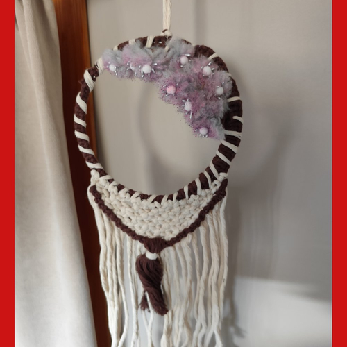 Suspension macramé tenture murale macramé