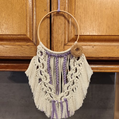 Suspension macrame, tenture murale  macramé