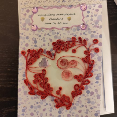 Cartes fête, anniversaire quilling