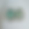 Aquarelle originale ,artiste peintre,boutons manchette ronds,rose violet vert bronze,bobo boho gothique,fait mains en france