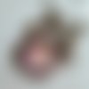 Peint a la main,porte cle,coeur lune etoile love,avec cabochon en verre rond,rose violet jaune,cadeau fete anniversaire noel