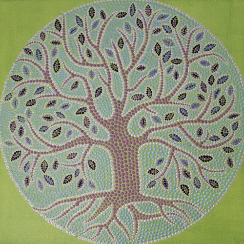 Mandala arbre de vie sur toile