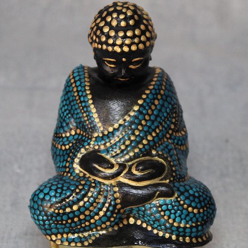 Figurine bouddha en béton créatif