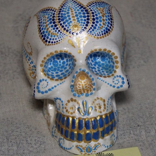 Figurine calavera skull en béton créatif