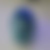 Boîte sphère bleue en béton créatif