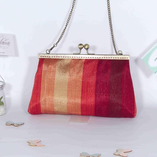 pochette multicolore femme