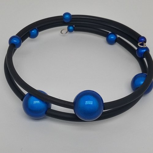 Bracelet noir et bleu