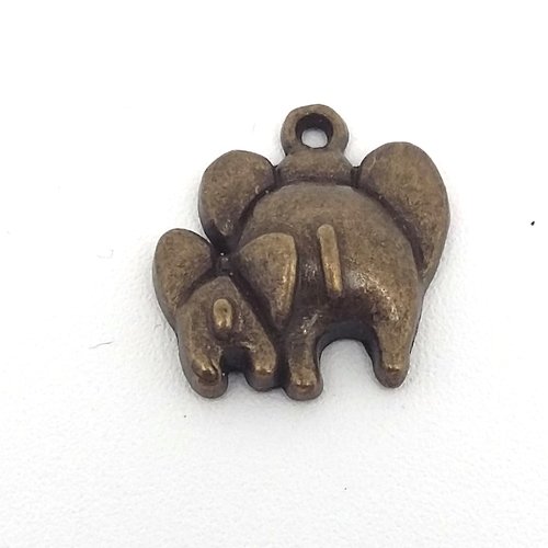 Breloque éléphant bronze