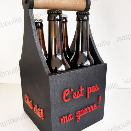 Caisse à bières en bois personnalisable