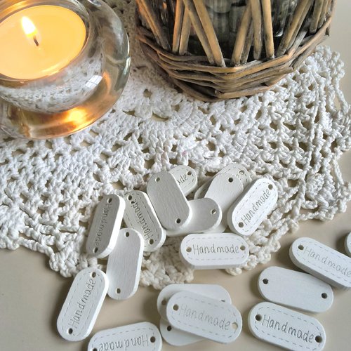 3 connecteurs bois blanc - hand made t 4