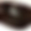 1 mètre de cordon véritable cuir marron - cordon 2,5 mm t 11