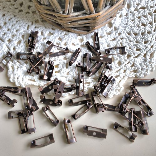 5 supports broches - métal cuivre t4