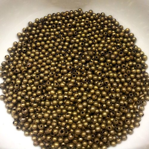 50 perles à écraser bronze 2.5 mm t15