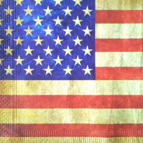 Serviette en papier drapeau américain