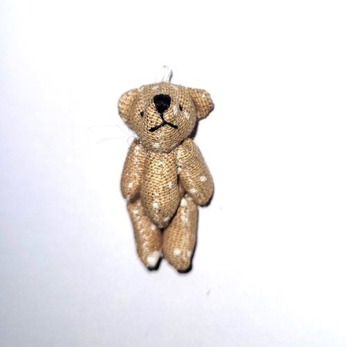 Mini ourson beigel, ourson tissu