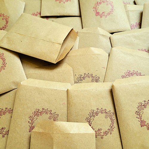 Lot de 40 sachets en papier kraft  avec couronne ta