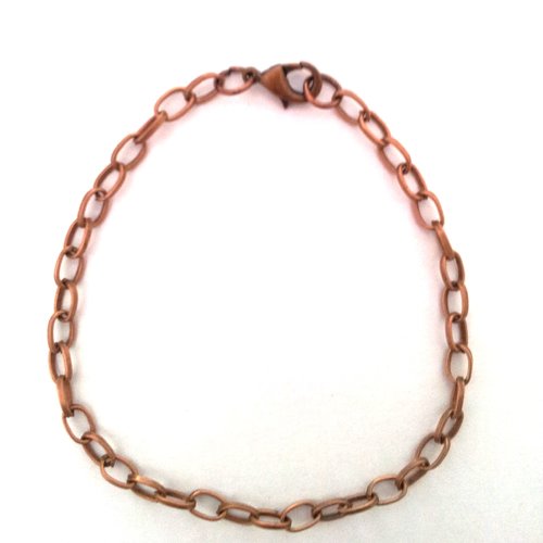 2 bracelets - métal cuivre - longueur 21 cm t2