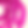 10 perles en verre - rose fuchsia - craquelées 14 mm t27