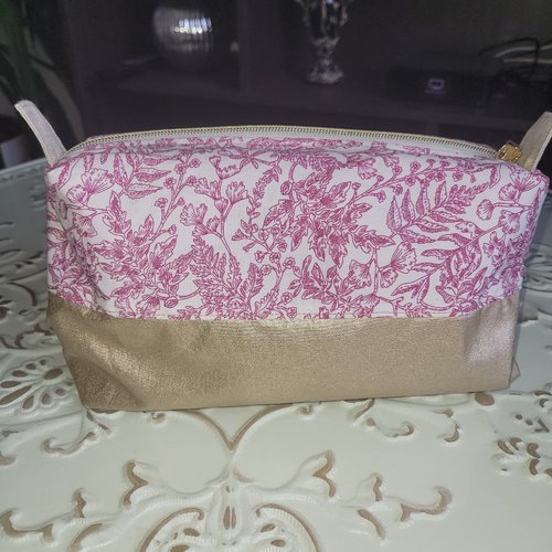 Pochette florale et doré