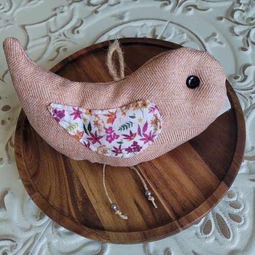 Suspension oiseau en tissu