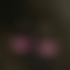 Créoles avec 5 perles rose