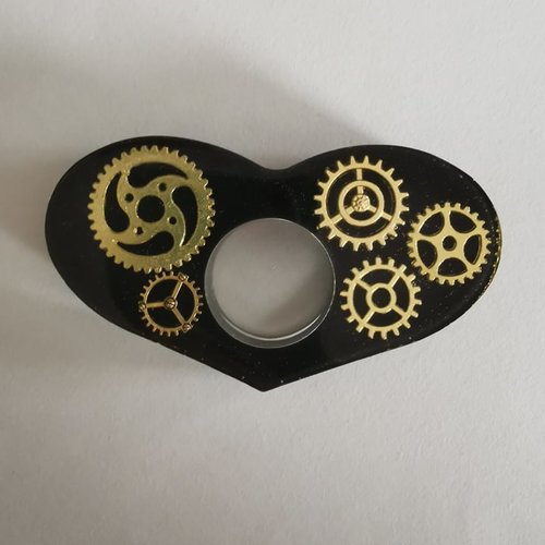 Bague de lecture en résine,engrenages.