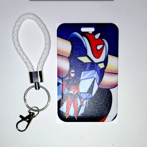 Porte carte goldorak, carte de bus, cantine, cmi,permis de conduire