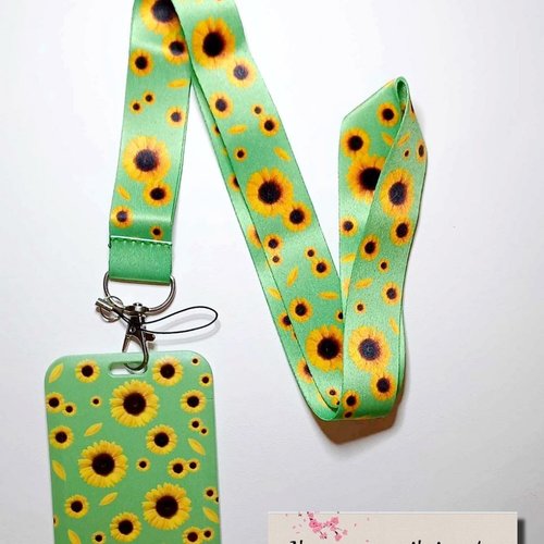 Handicap invisible lanière de cou + porte carte clés,carte cmi, bus,cantine,permis de conduire