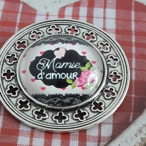 Broche "mamie d'amour"