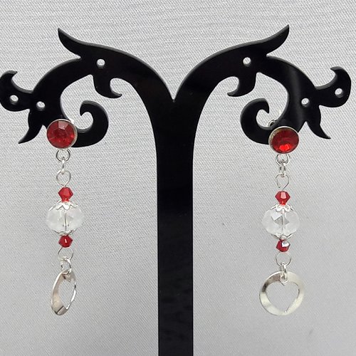 Boucles d'oreilles "saint valentin"