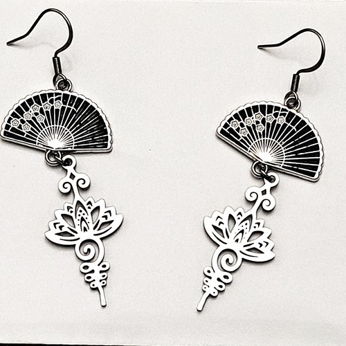 Boucles d'oreilles de style asiatique