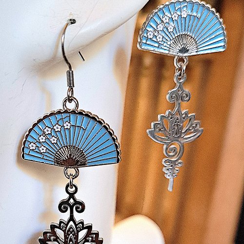 Boucles d'oreilles de style asiatique