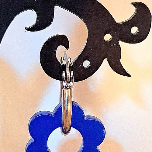 Boucles d'oreilles créoles en acier